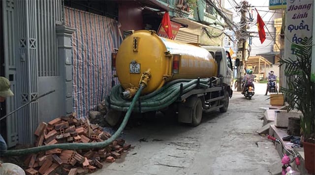 Hút bể phốt tại Kim Giang 10