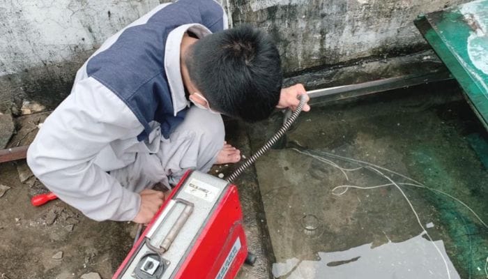 thông tắc cống tại Hai Bà Trưng 2