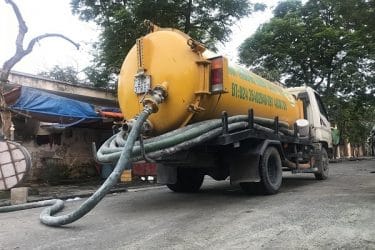 Xe hút bể phốt chuyên dụng, đa dạng kích thước