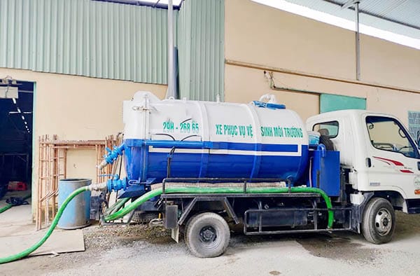 hút bể phốt tại KCN Nội Bài 3